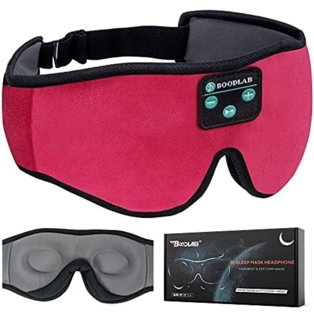 Pink VR Sleep Mask Headphone